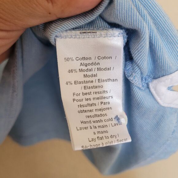 Peter Millar Golf Polo Blue Shirt Summer Comfort Size Large Golf Jersey Stretch - Picture 3 of 5